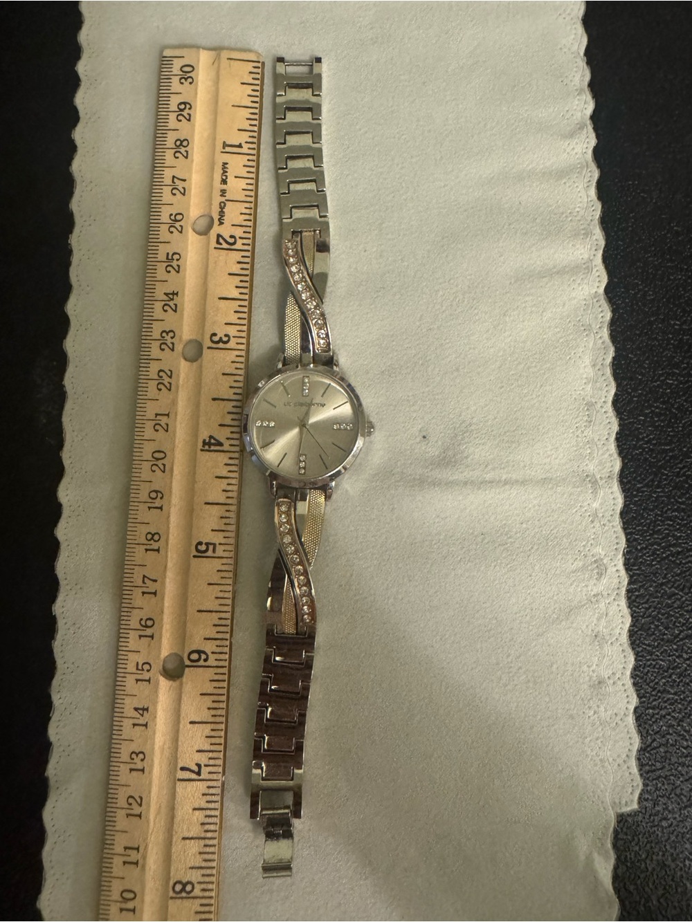 Liz Claiborne Silver-Tone Women's Bracelet Watch